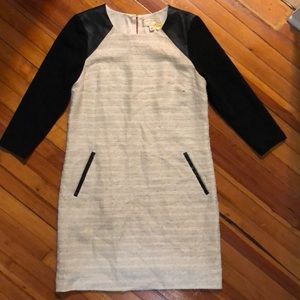 Anthropologie black and white dress